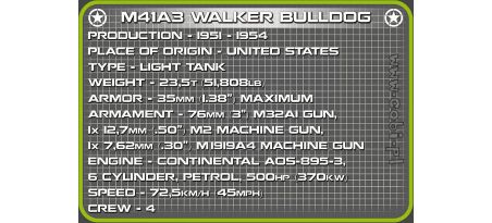 M41A3 WALKER BULLDOG LIMITED EDITION - COBI-2237