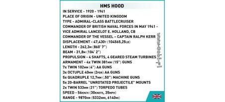 HMS Hood - Limited Edition - COBI-4829
