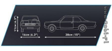 Opel Rekord C Schwarze Witwe 1:12 - Limited Edition - COBI-24332