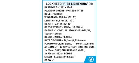 LOCKHEED P-38 (H) LIGHTNING - COBI-5726