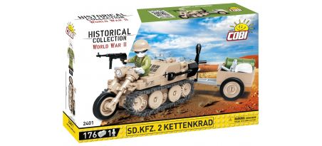 Véhicule allemand Sd.Kfz.2 Kettenkrad Afrika Korps - COBI-2401