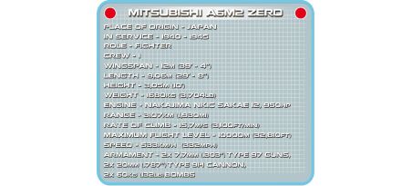 Chasseur japonais MITSUBISHI A6M2 ZERO