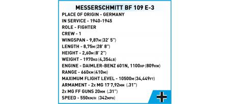 MESSERSCHMITT BF 109 E-3 - COBI-5727