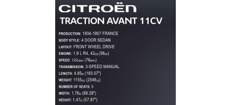 CITROËN TRACTION AVANT 11CV 1:12 - COBI-24337