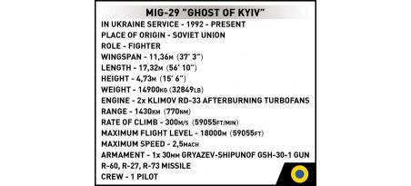 MIG-29 GHOST OF KYIV - COBI-5833