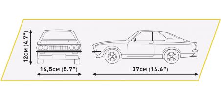 1970 OPEL MANTA A 1:12 - COBI-24339