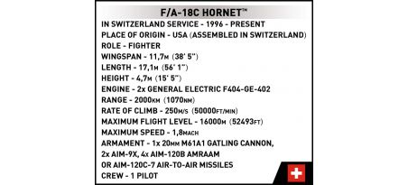 F/A-18C HORNET Armée de l'Air Suisse - COBI-5819