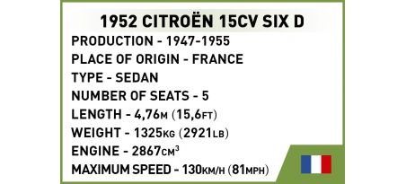 CITROËN 15CV SIX D - COBI-2267