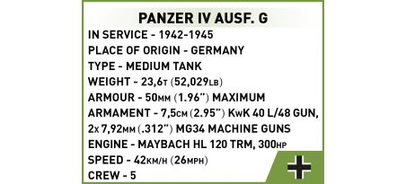 Panzer IV AUSF.G 1:48 - COBI-2714