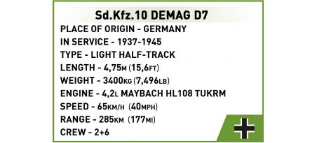 SD.KFZ.10 DEMAG D7 - COBI-2273