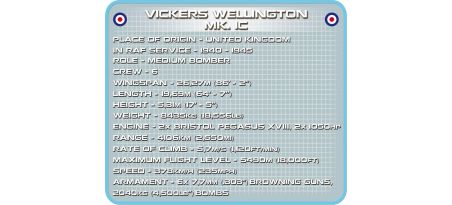 Bombardier britannique  VICKERS WELLINGTON MK. IC