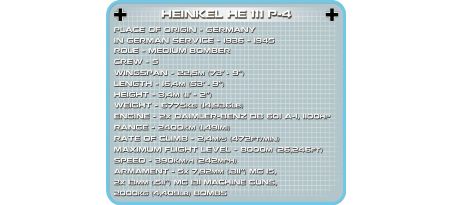 Bombardier allemand HEINKEL HE 111 P-4