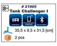 Char radiocommandé CHALLENGER I bluetooth