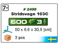 Char suédois STRIDSVAGN 103C